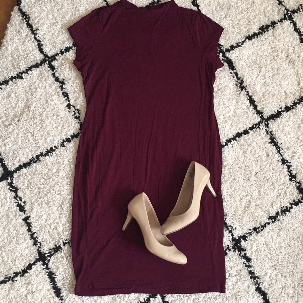 Burgundy dress
